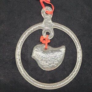 Bird Ornament Sun Catcher VTG Pendant Window Decor Kosta Boda Bertil Vallien